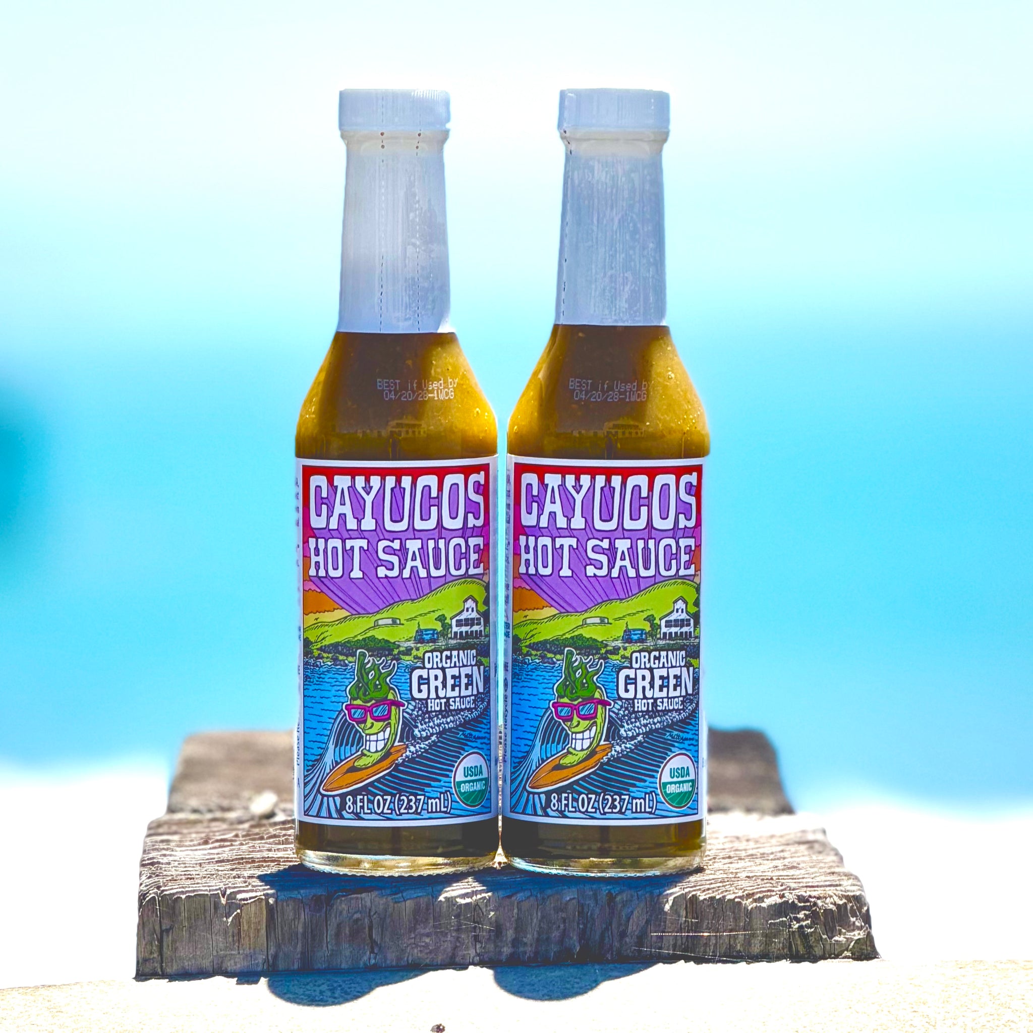* 8 fl oz Organic Green * 2 pack * NEW SIZE *