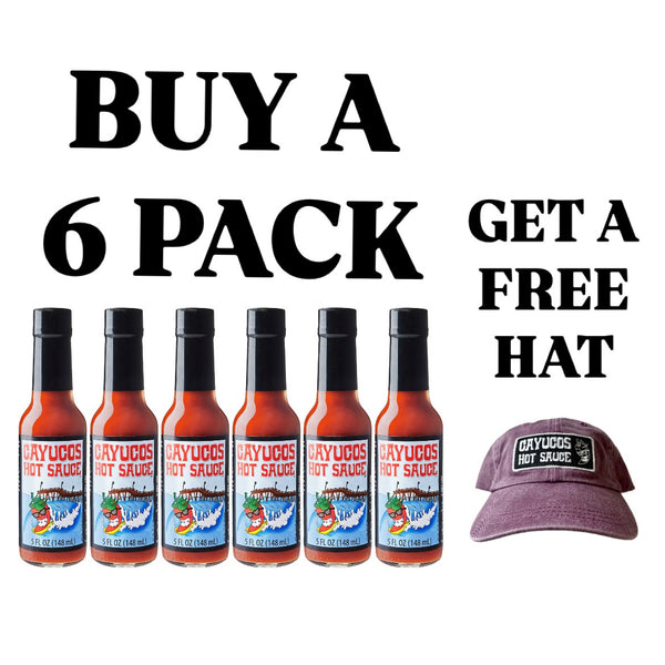 5 oz - 6 pack & FREE HAT (DAD HAT PURPLE)