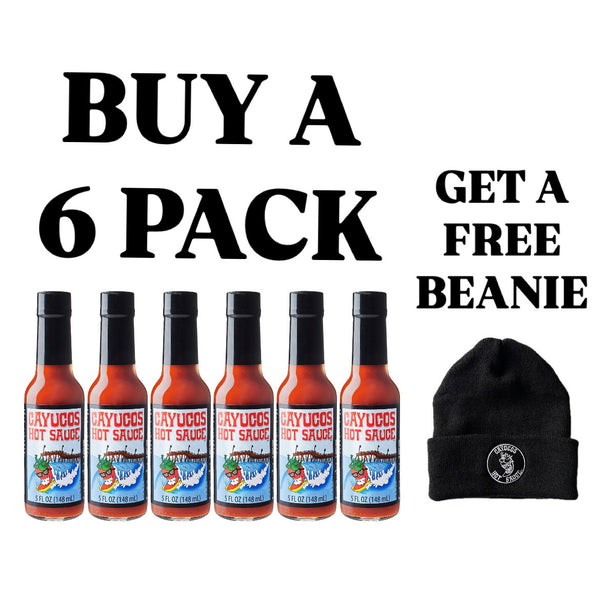 5 oz - 6 pack & FREE BEANIE (BLACK)