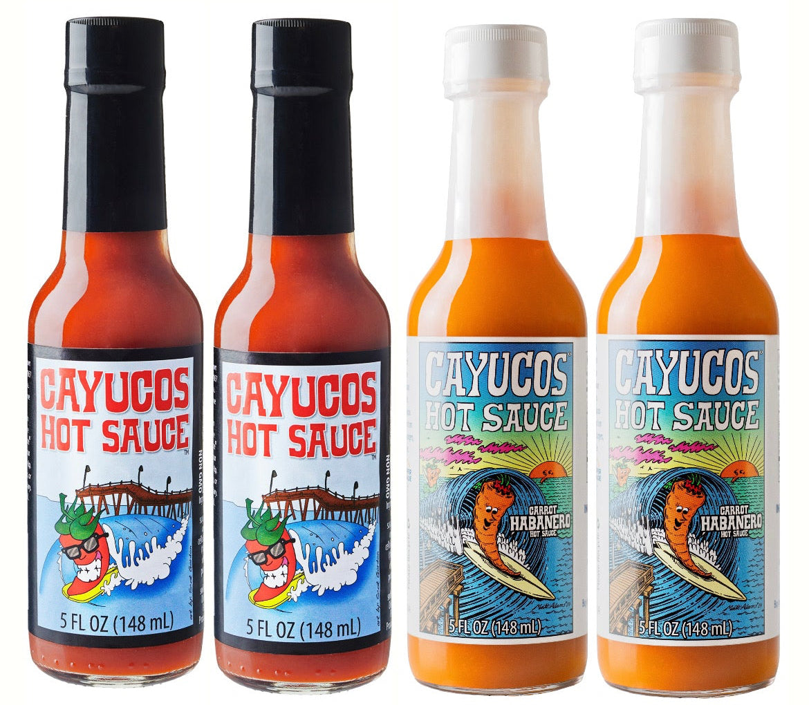 * 5 fl oz - Carrot Habanero & Original Combo - 4 pack
